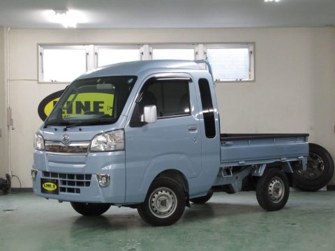 ハイゼット　ジャンボ　水色　荷台　LINE-X